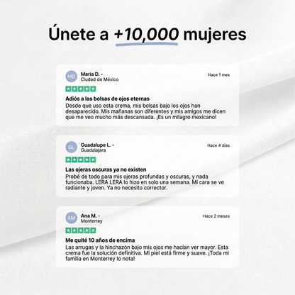 Lera | Máscara de Noche para Reducir Bolsas y Ojeras